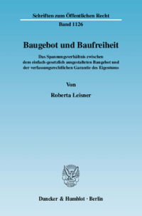 Baugebot und Baufreiheit