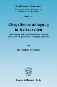 Ehegattenveranlagung in Krisenzeiten