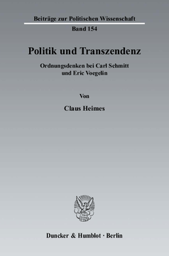Politik und Transzendenz