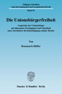 Die Unionsbürgerfreiheit