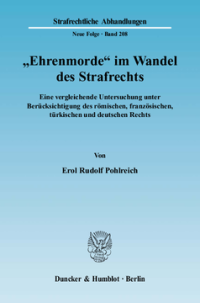 »Ehrenmorde« im Wandel des Strafrechts