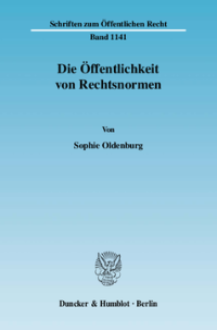 Die Öffentlichkeit von Rechtsnormen