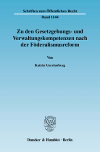 Zu den Gesetzgebungs- und Verwaltungskompetenzen nach der Föderalismusreform