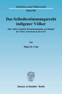 Das Selbstbestimmungsrecht indigener Völker