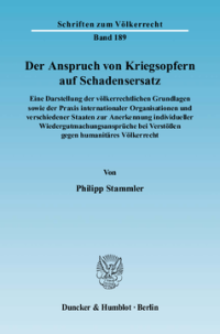 Der Anspruch von Kriegsopfern auf Schadensersatz