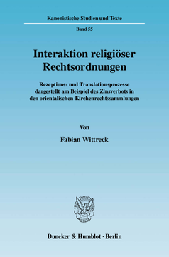 Interaktion religiöser Rechtsordnungen