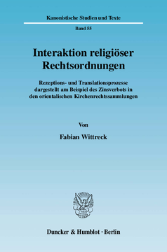Interaktion religiöser Rechtsordnungen Interaktion religiöser Rechtsordnungen