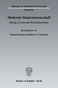 Moderne Staatswissenschaft