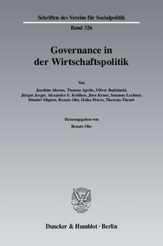Governance in der Wirtschaftspolitik