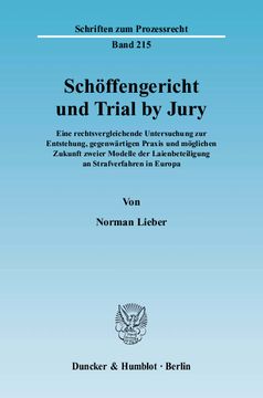 Schöffengericht und Trial by Jury