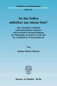Ist das Sollen ableitbar aus einem Sein?