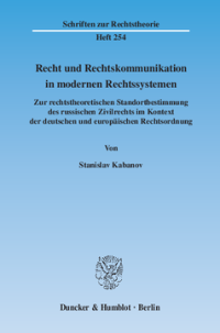 Recht und Rechtskommunikation in modernen Rechtssystemen