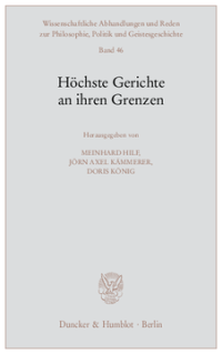 Höchste Gerichte an ihren Grenzen