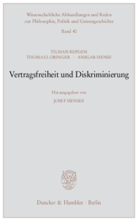 Vertragsfreiheit und Diskriminierung