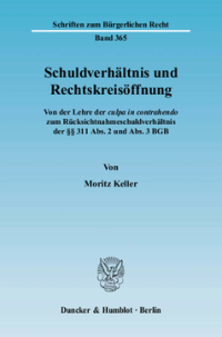 Schuldverhältnis und Rechtskreisöffnung