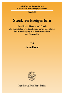 Stockwerkseigentum Stockwerkseigentum