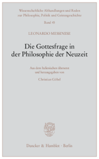 Die Gottesfrage in der Philosophie der Neuzeit