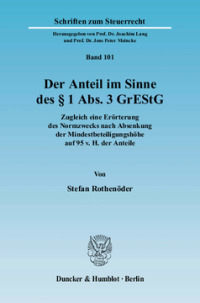 Der Anteil im Sinne des § 1 Abs. 3 GrEStG