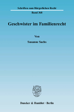Geschwister im Familienrecht Geschwister im Familienrecht