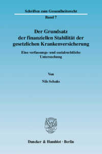 Der Grundsatz der finanziellen Stabilität der gesetzlichen Krankenversicherung