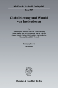 Globalisierung und Wandel von Institutionen