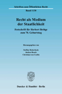 Recht als Medium der Staatlichkeit