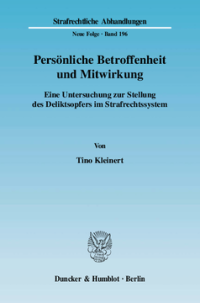 Persönliche Betroffenheit und Mitwirkung