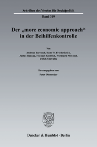 Der »more economic approach« in der Beihilfenkontrolle