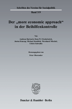 Der "more economic approach" in der Beihilfenkontrolle