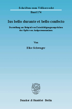 Ius bello durante et bello confecto Ius bello durante et bello confecto