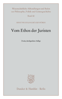 Vom Ethos der Juristen
