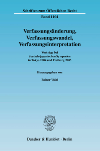 Verfassungsänderung, Verfassungswandel, Verfassungsinterpretation
