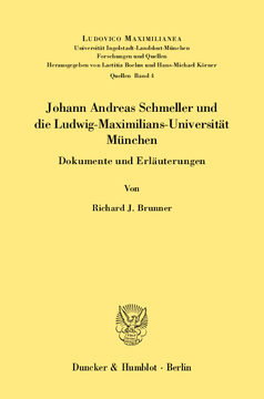 Johann Andreas Schmeller und die Ludwig-Maximilians-Universität München