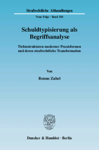 Schuldtypisierung als Begriffsanalyse