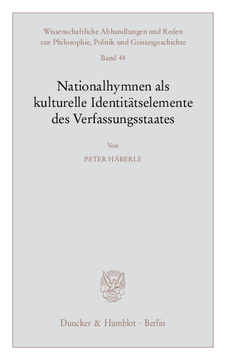 Nationalhymnen als kulturelle Identitätselemente des Verfassungsstaates