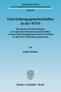 Entwicklungsgemeinschaften in der WTO