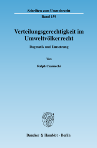 Verteilungsgerechtigkeit im Umweltvölkerrecht
