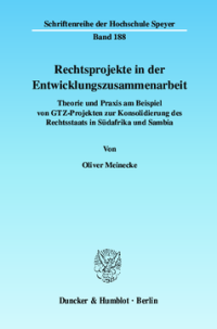 Rechtsprojekte in der Entwicklungszusammenarbeit
