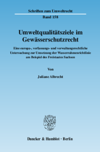 Umweltqualitätsziele im Gewässerschutzrecht