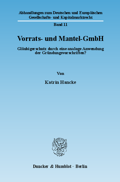Vorrats- und Mantel-GmbH
