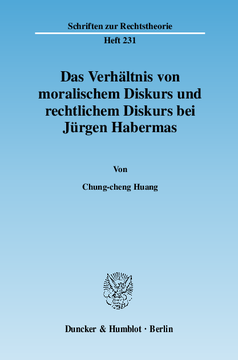 Das Verhältnis von moralischem Diskurs und rechtlichem Diskurs bei Jürgen Habermas