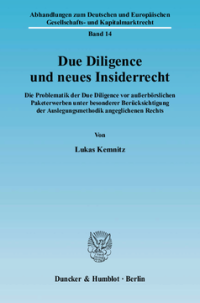 Due Diligence und neues Insiderrecht