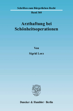 Arzthaftung bei Schönheitsoperationen Arzthaftung bei Schönheitsoperationen
