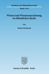 Wissen und Wissenszurechnung im öffentlichen Recht