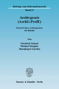 Archivgesetz (ArchG-ProfE)
