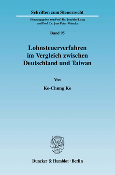 Lohnsteuerverfahren im Vergleich zwischen Deutschland und Taiwan