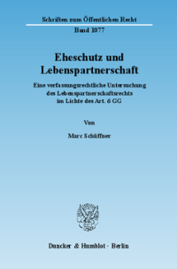 Eheschutz und Lebenspartnerschaft