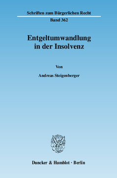 Entgeltumwandlung in der Insolvenz Entgeltumwandlung in der Insolvenz