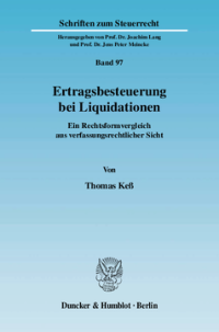 Ertragsbesteuerung bei Liquidationen