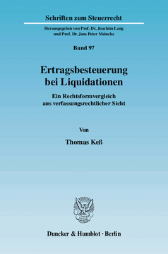 Ertragsbesteuerung bei Liquidationen
